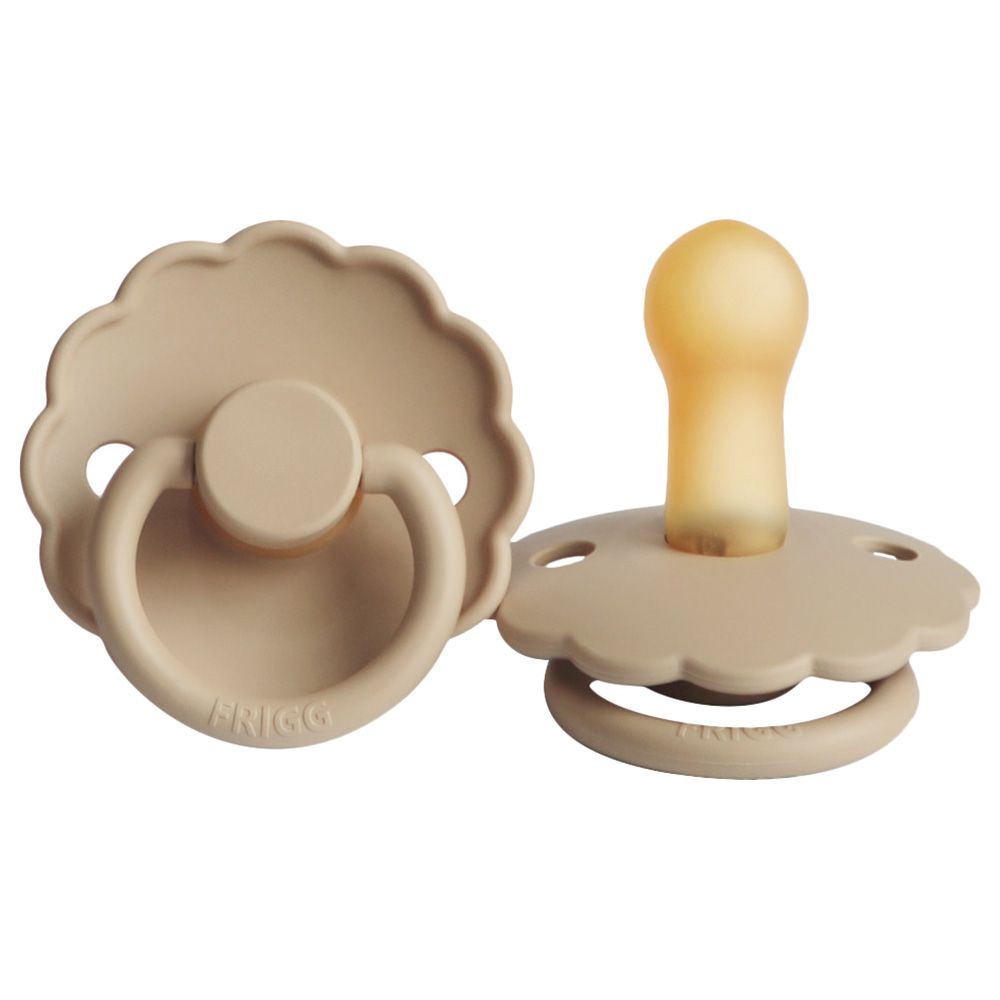 FRIGG - Daisy Latex Pacifier 6-18M S2 - Croissant