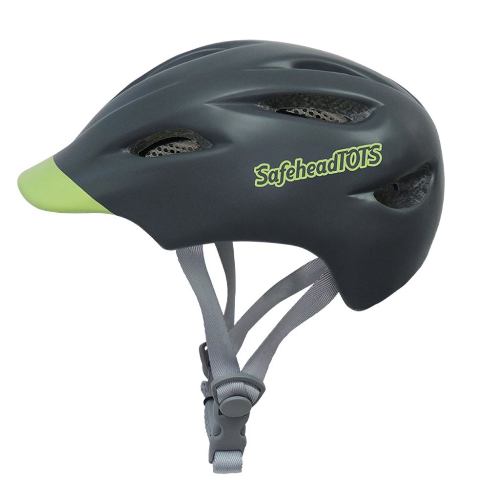 SafeheadTOTS - Toddler Bike Helmet - GREY green - XS