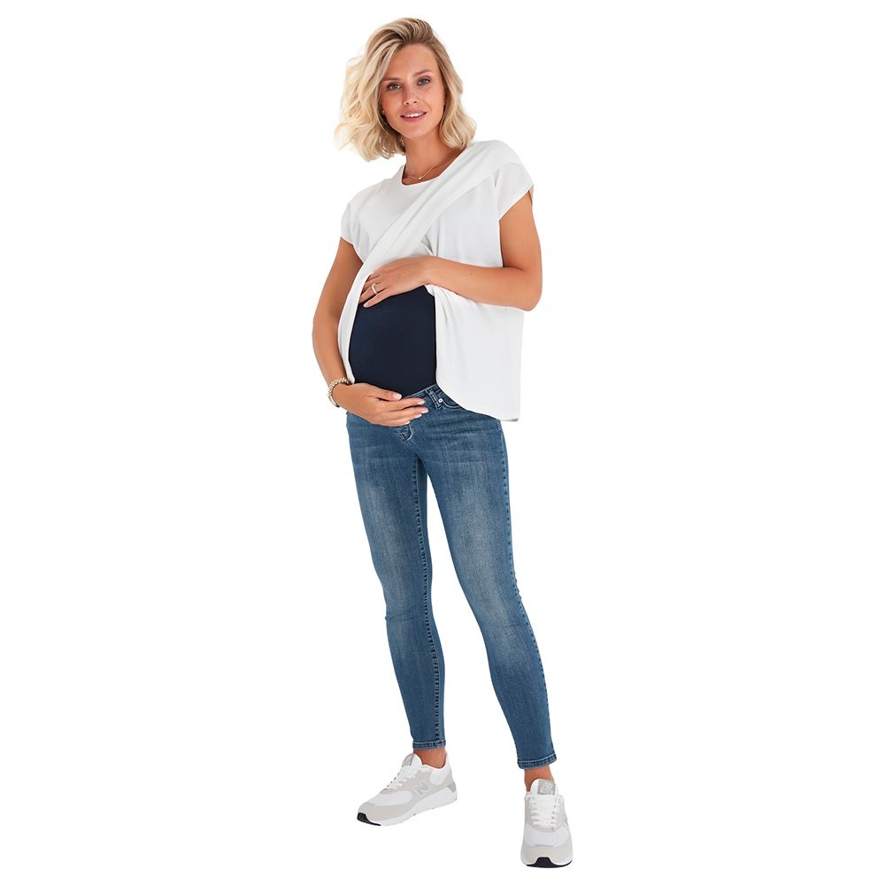 Accouchee - Maternity Skinny Jeans - Denim Blue
