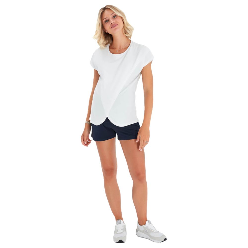 Accouchee - Super Soft Pregnancy & Postpartum Shorts - Blue