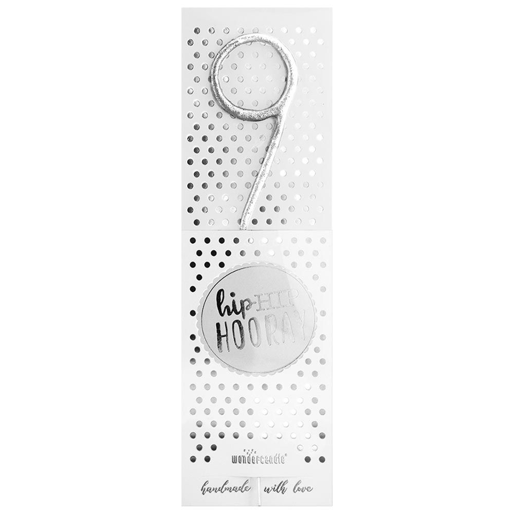 Wondercandle - Silver Sparkler 9 Candle