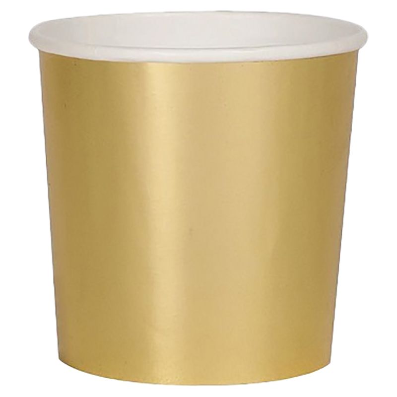 Meri Meri - Gold Tumbler Cups - 8 Pcs