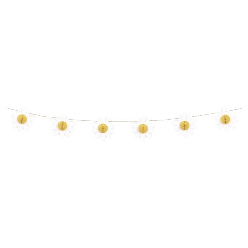 Unique - Daisy Garland With 3D Honeycomb
