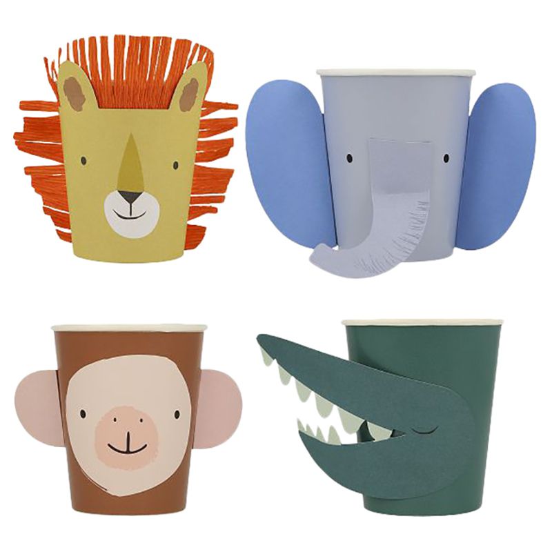 Meri Meri - Animal Parade Character Cups - 8pcs
