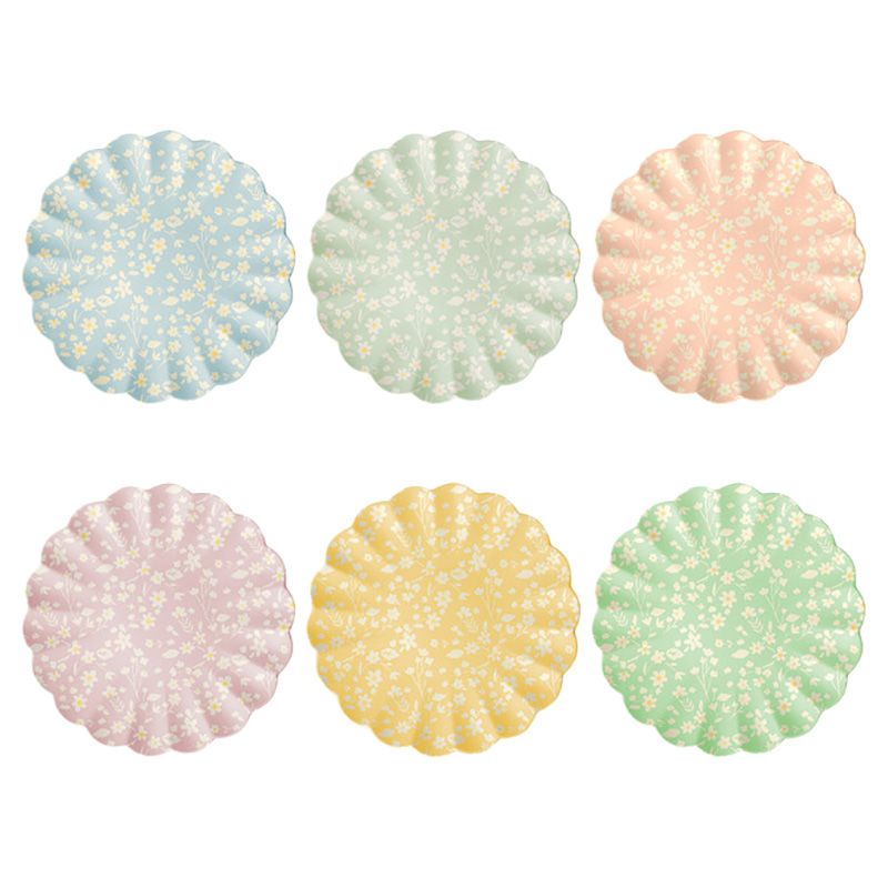 Meri Meri - Floral Large Bamboo Plates - 6pcs