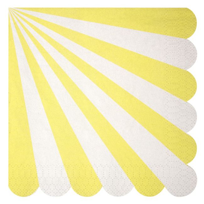 Meri Meri - Toot Sweet Yellow Large Napkins