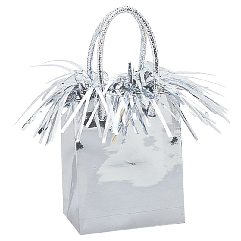 Unique - Silver Mini Gift Bag Balloon Weight