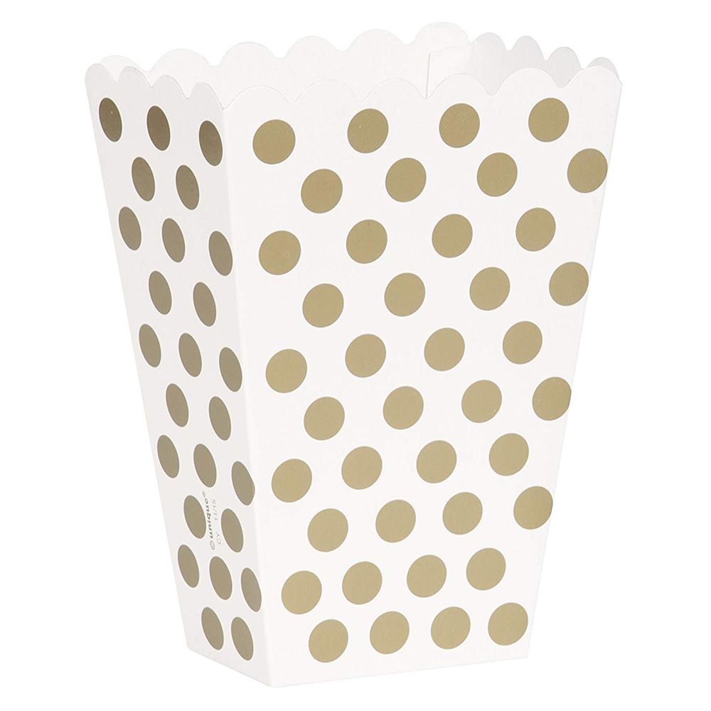Unique - Polka Dot Treat Holder - Gold & White