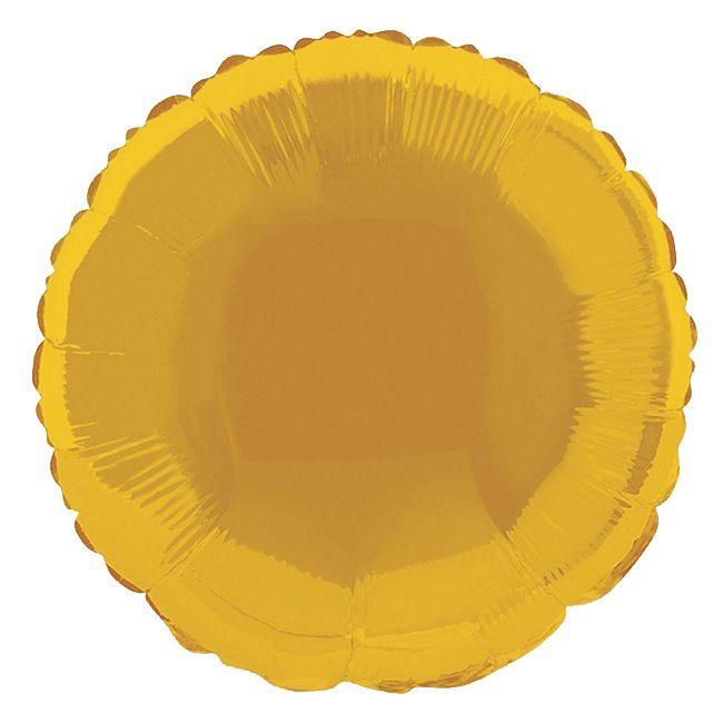Unique - Round Foil Balloon 18" - Gold
