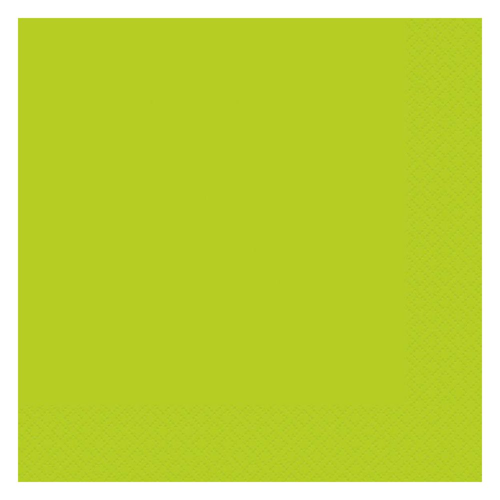 Unique - Paper Napkins Pack of 20 - Neon Green