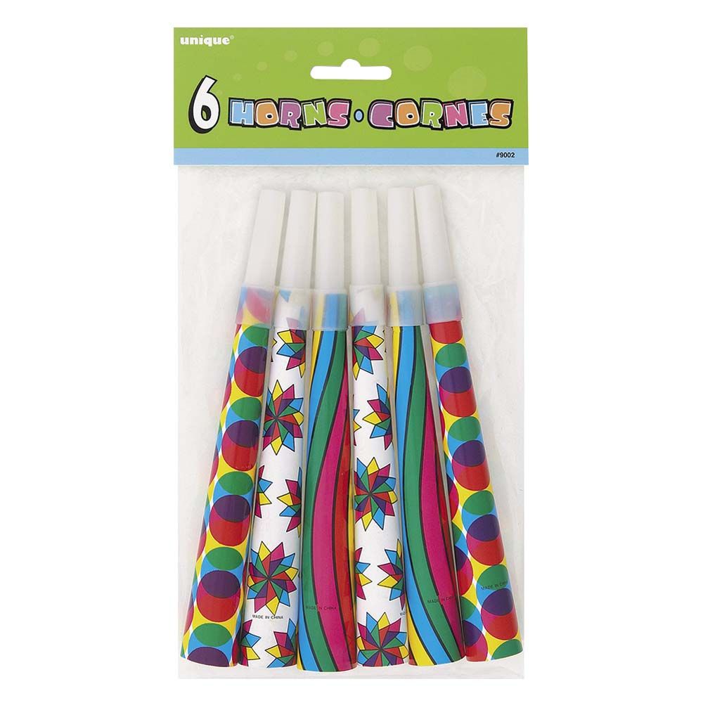 Unique - Party Horns Pack of 6