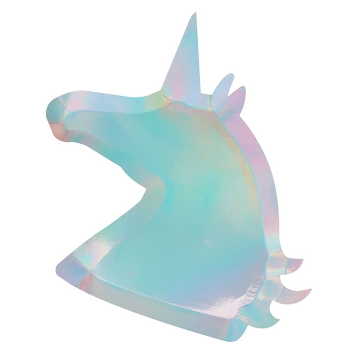 Ginger Ray - Unicorn Shaped Plates - Pack of 8