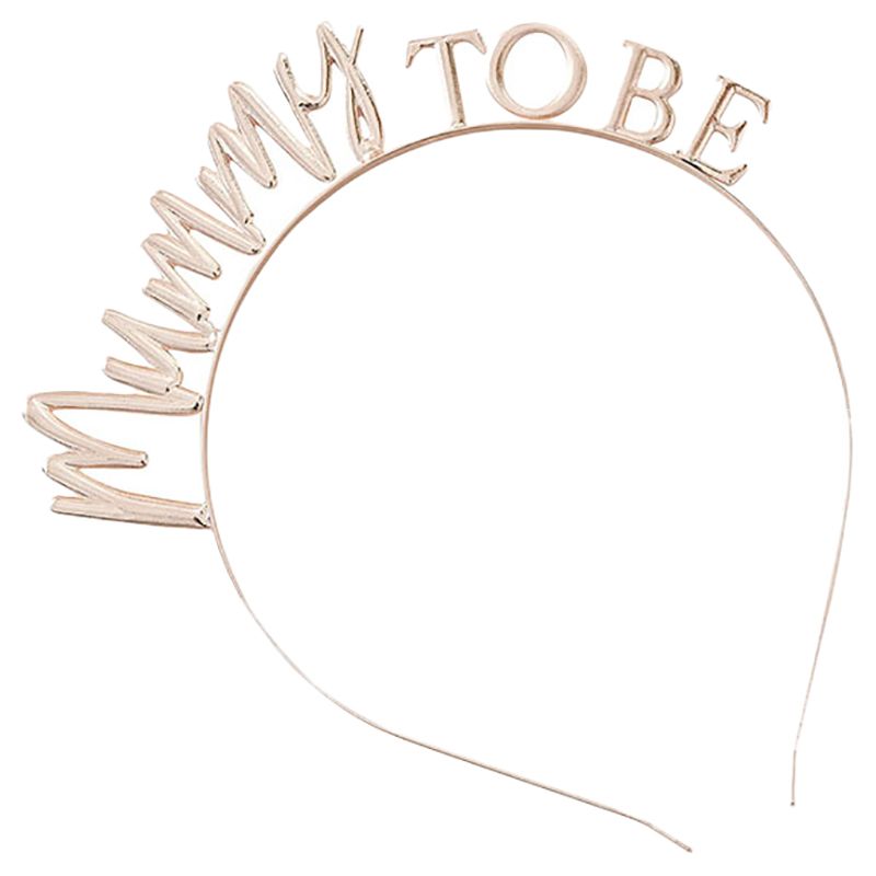 جنجر راي - طوق رأس معدني مامي تو بي - روز غولد