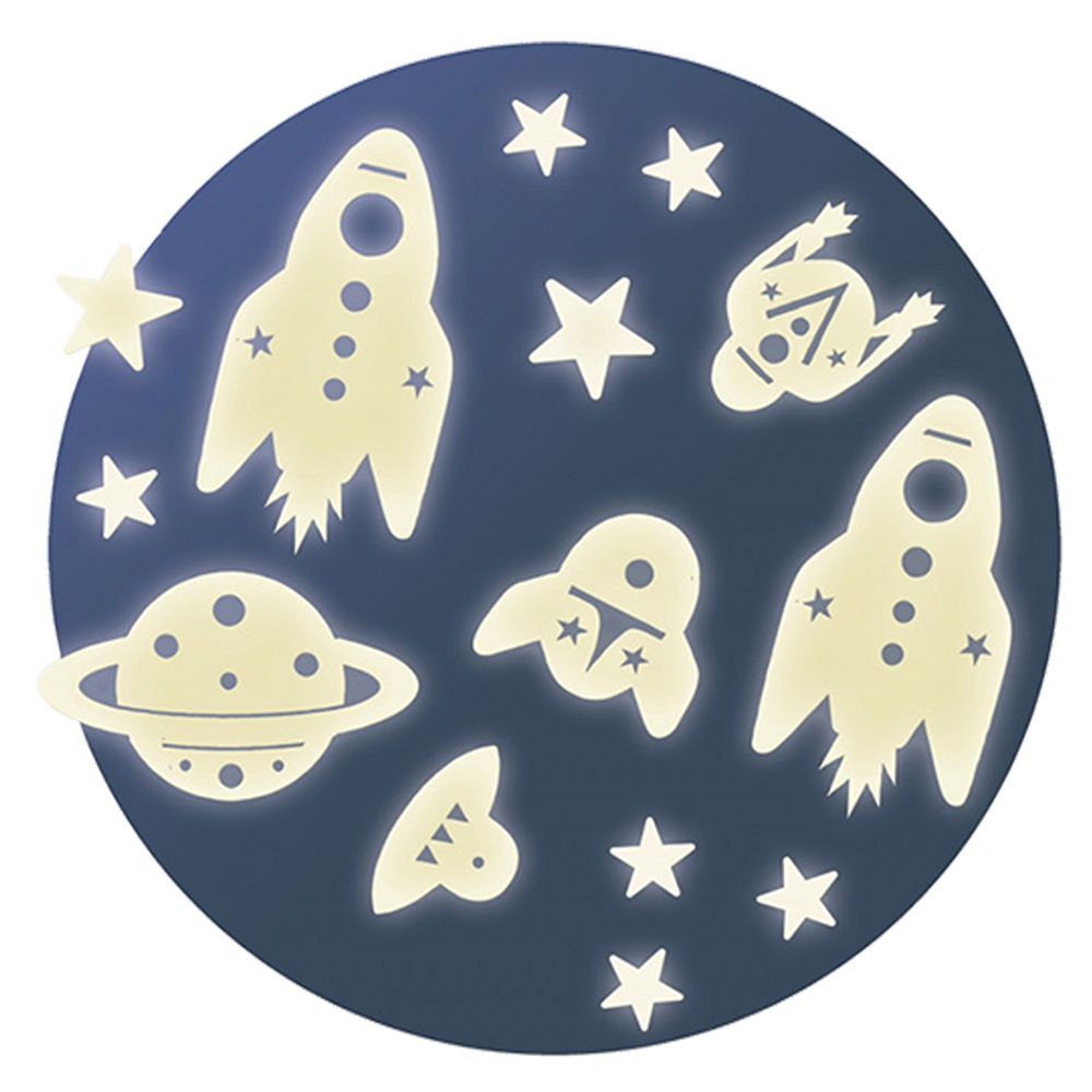 DJECO - Space Mission Glow in the Dark 62pcs - Blue