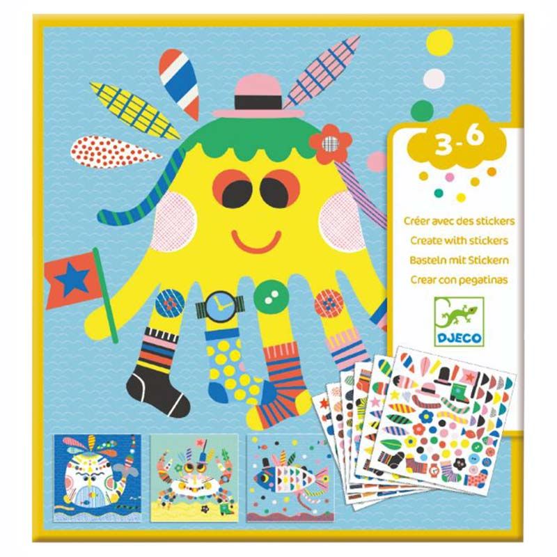 Djeco - Sea Creatures Stickers 