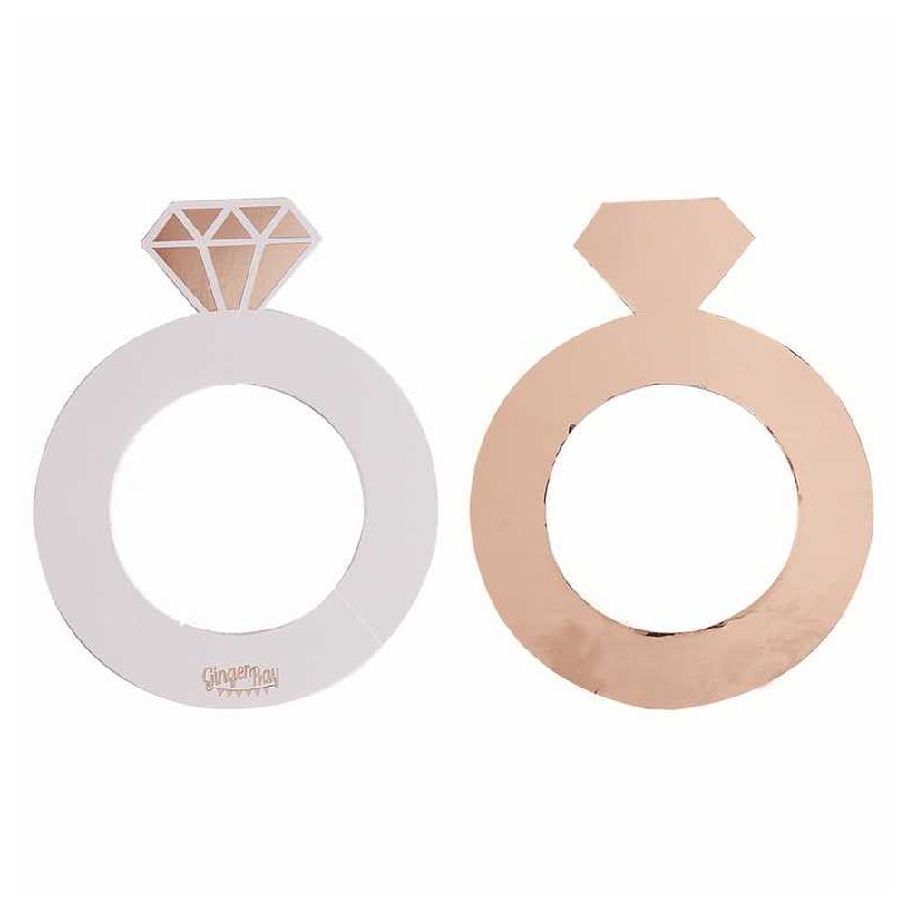 Ginger Ray - Ring Shaped Drink Markers - Rose Gold