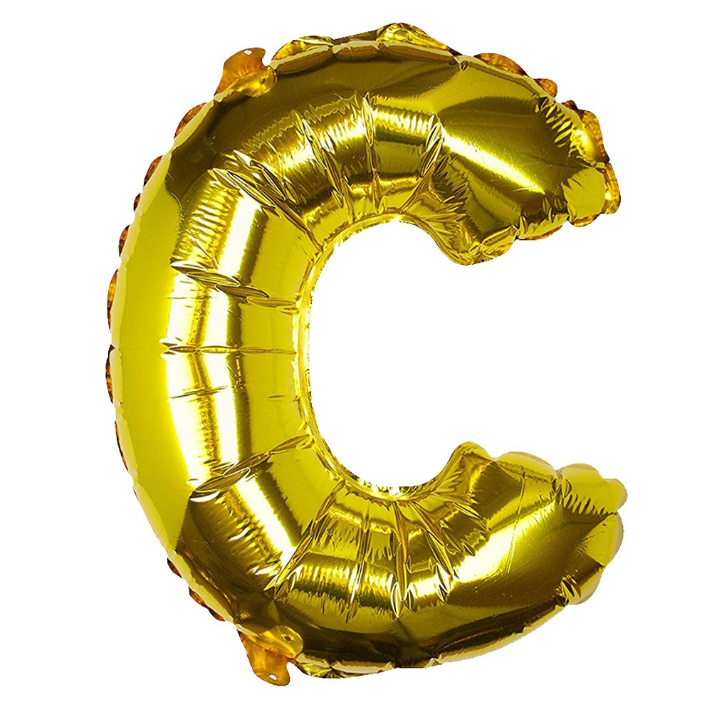 Ginger Ray - Gold Foil Letter C Balloon Pick & Mix
