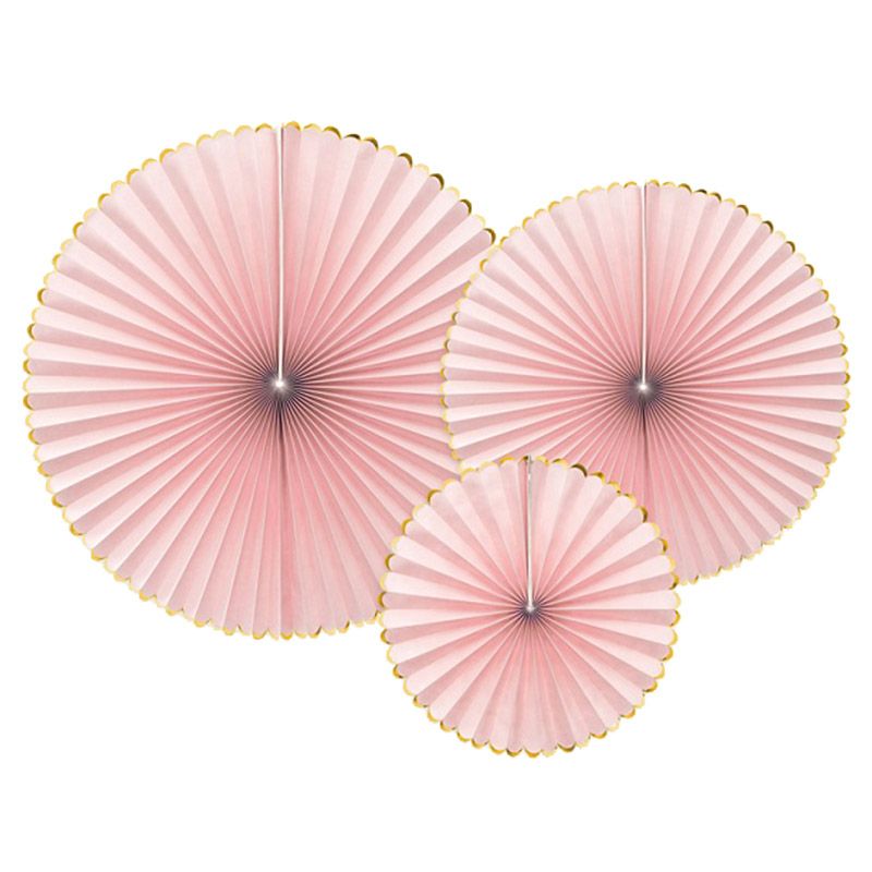 Party Deco - Decorative Rosettes Light Pink