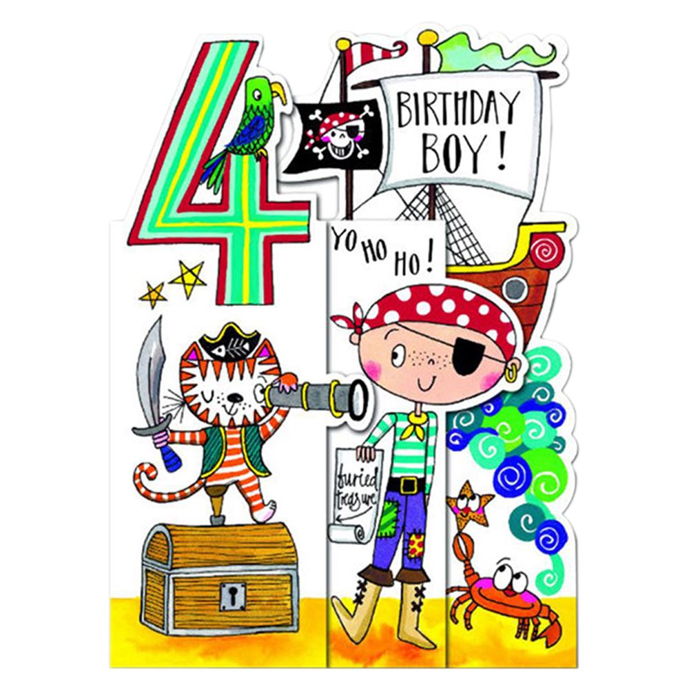 Rachel Ellen - Whippersnappers Age 4 Boy Pirate Card