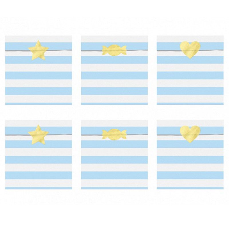 Party Deco - Yummy Treat Bags - Light Blue