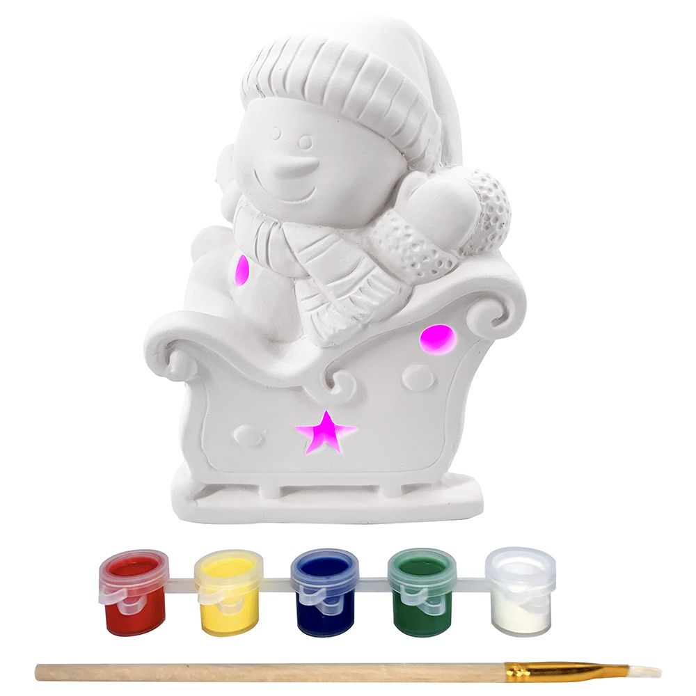 Christmas Magic - Christmas Snowman Paint Set with Light
