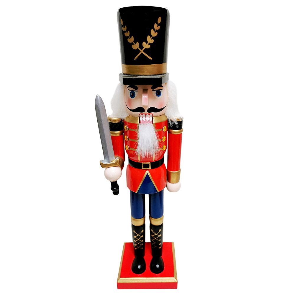 Christmas Magic - Christmas Nutcracker w/ Sword Decoration - 30cm