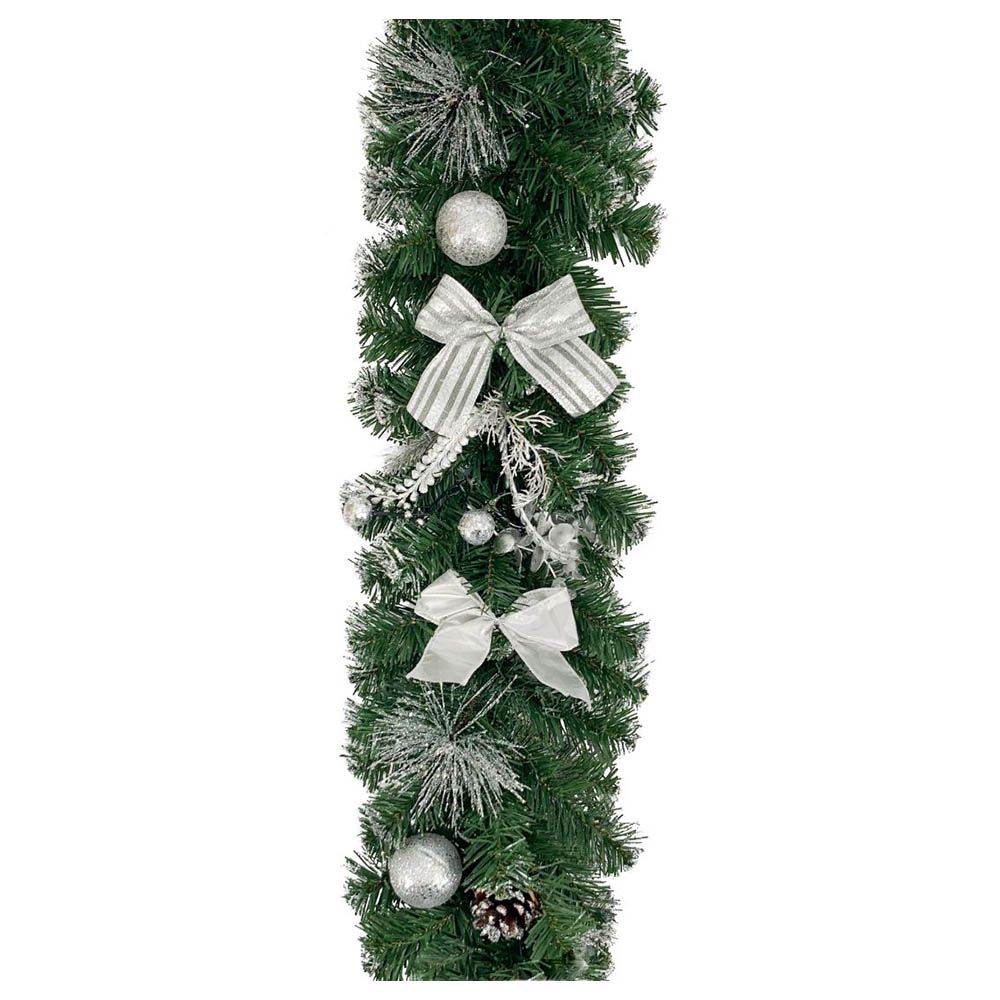 Christmas Magic - Christmas Decorated Garland - Silver