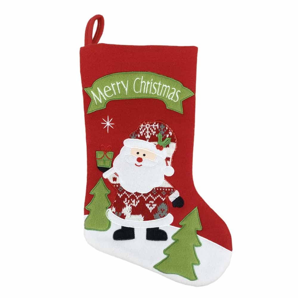 Christmas Magic - Santa Stocking 46 cm Size - Red