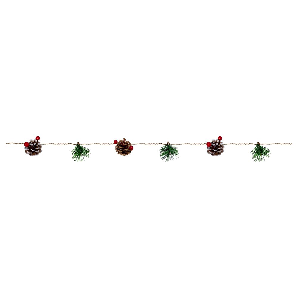 Christmas Magic - Christmas LED Lights with Pinecone & Berries