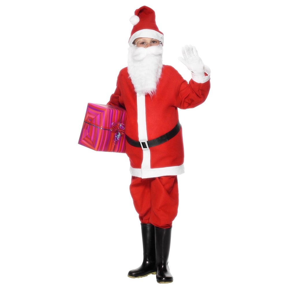Christmas Magic - Santa Boy Costume One Size - Red