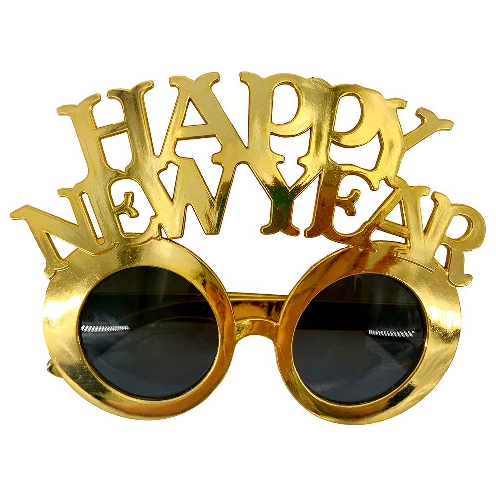 Party Magic - Happy New Year Glasses - Gold
