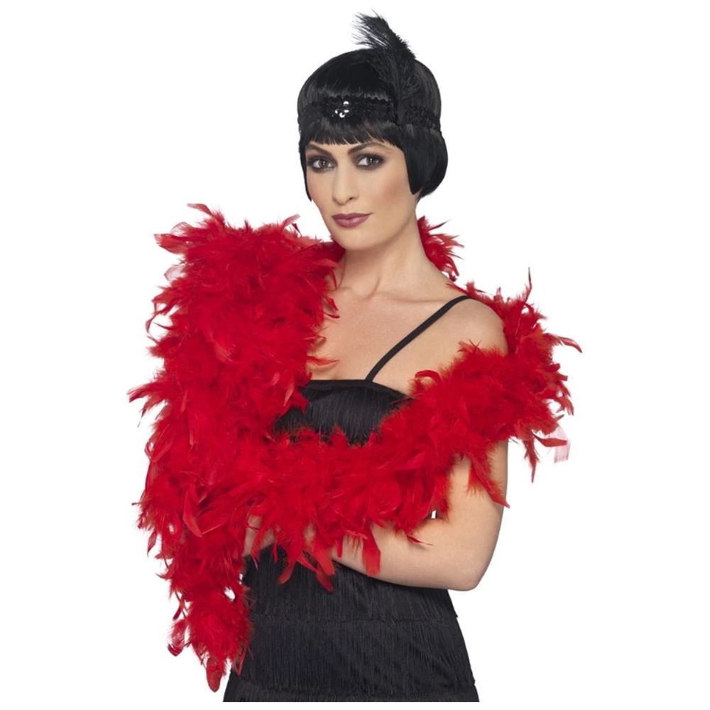 Smiffys - Deluxe Boa Black Feather 80grm F