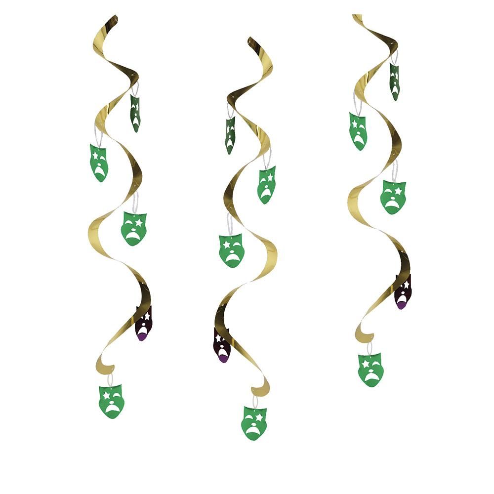 Creative Converting - Mardi Grass Decor Dizzy Danglers Masks