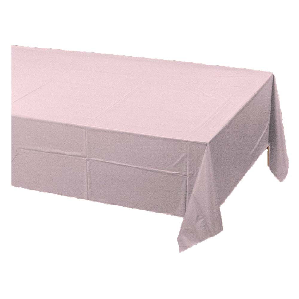 Party Zone - Plastic Lined Tablecover - Classic Pink