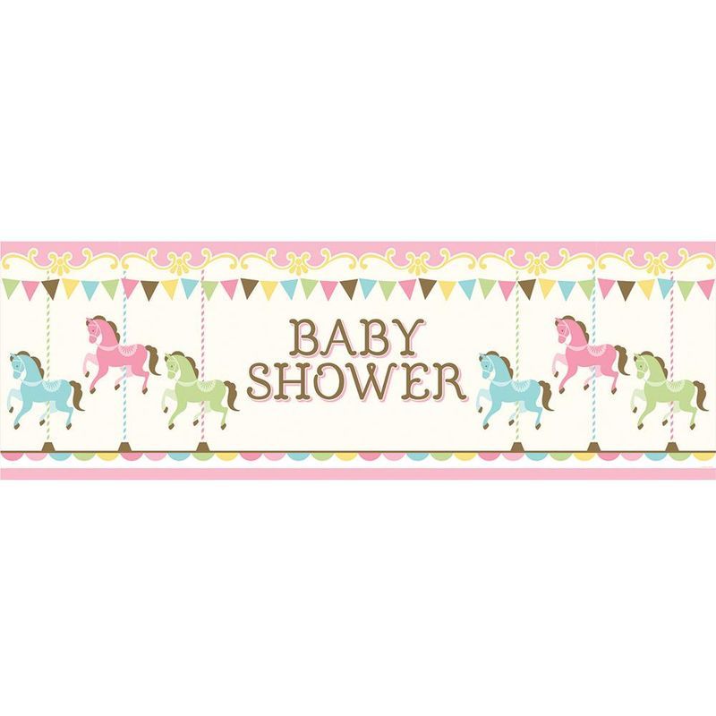 Creative Converting - Carousel Giant Party Banner20in X 60in
