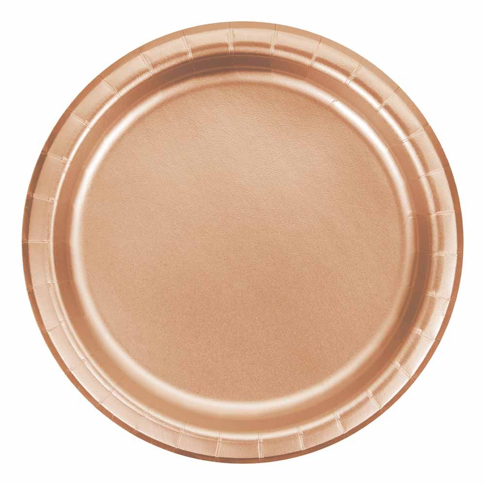 Creative Converting - Dinner Plates 8.75 Inch Pack of 8 Rose Gold