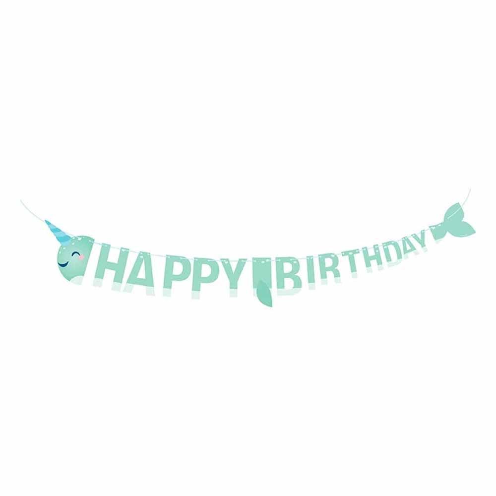 Creative Converting - Narwhal Party Shaped Ribbon Banner 82 x 7