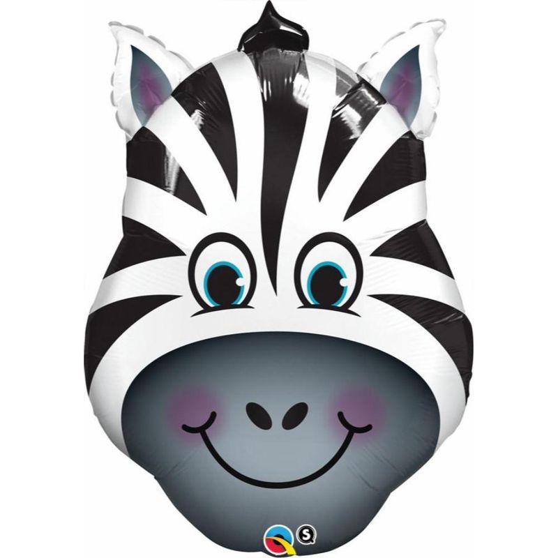 Qualatex - Zany Zebra Foil Balloon 32in