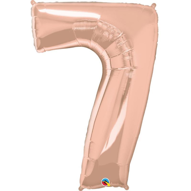 Qualatex - Rose Gold Foil Balloon #7 Shape 34in