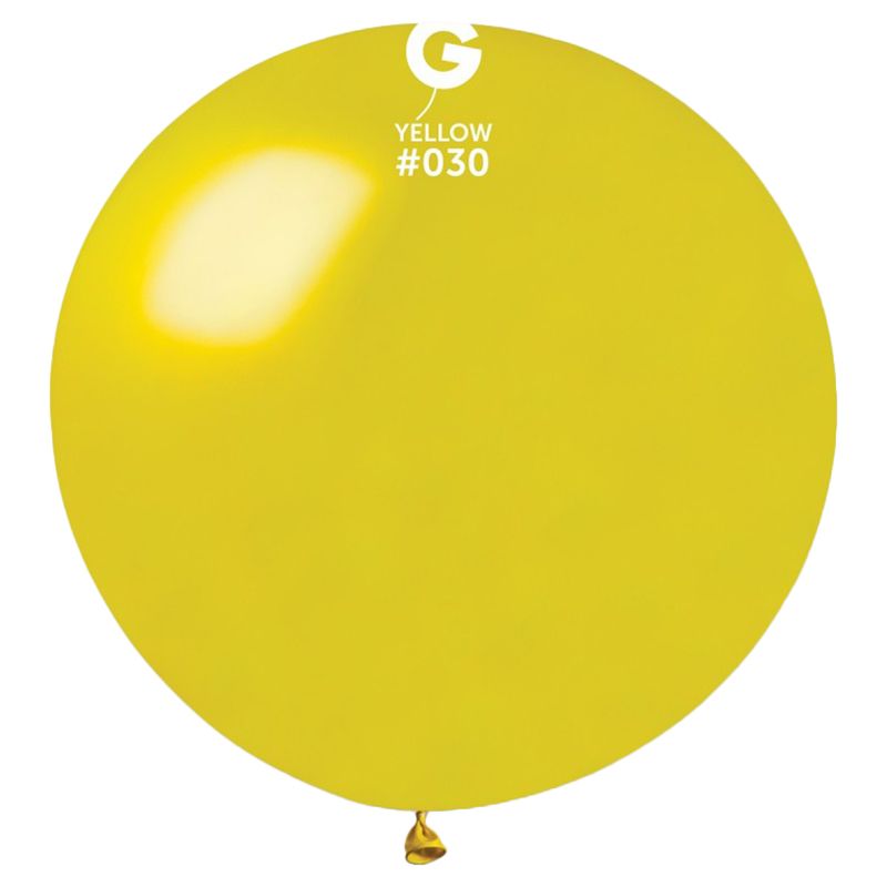 Gemar - Yellow Metallic Balloon - 31-inch