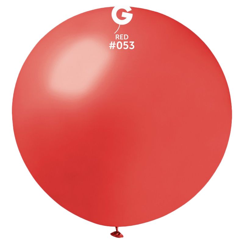 جيمر - بالون بلمعة معدنية أحمر - 31 إنش