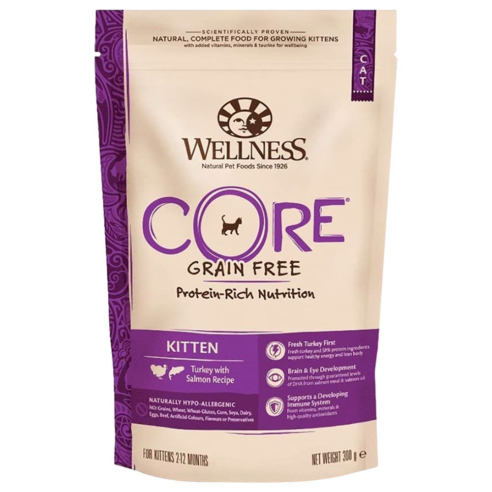 Wellness - Kitten Turkey & Salmon Dry Food - 300G