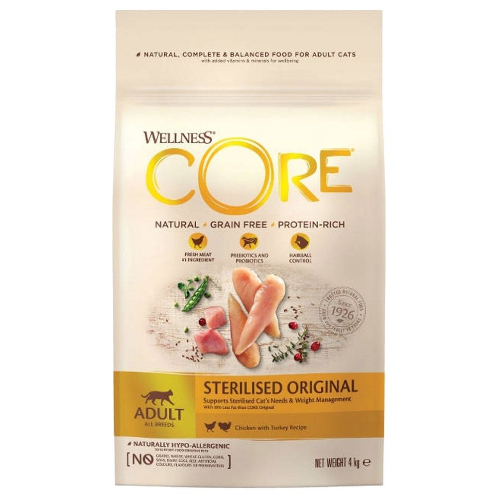 Wellness - Cat Sterilized Original Dry Food - 4Kg
