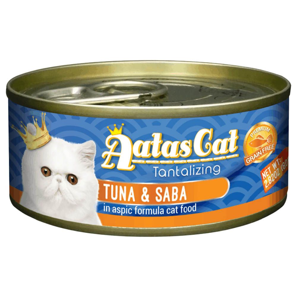 Aatas - Tuna & Saba In Aspic Formula Cat Food - 80G