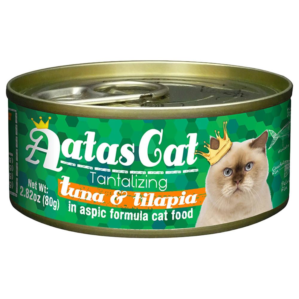 Aatas - Tuna & Tilapia In Aspic Formula Cat Food - 80G
