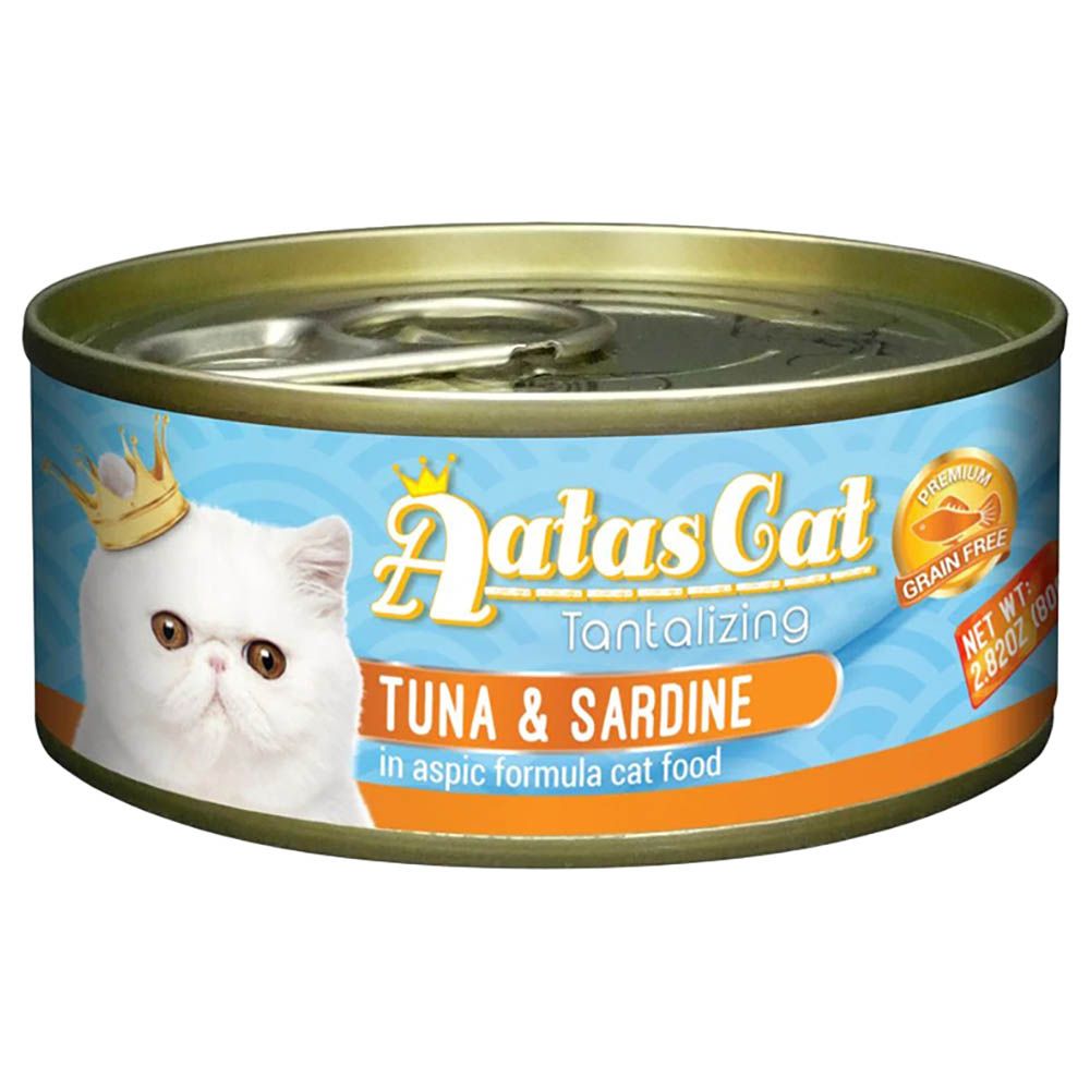Aatas - Tuna & Sardine In Aspic Formula Cat Food - 80G