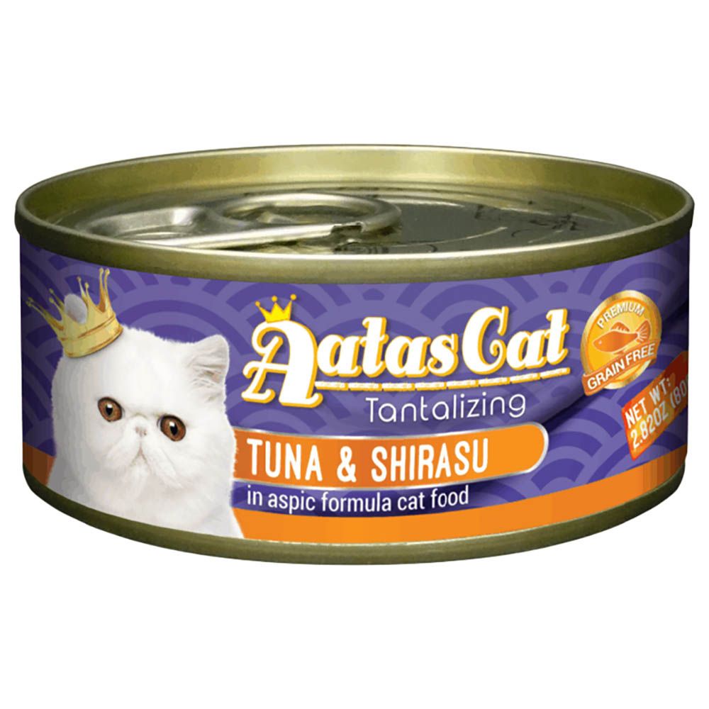 Aatas - Tuna & Shirasu In Aspic Formula Cat Food - 80G