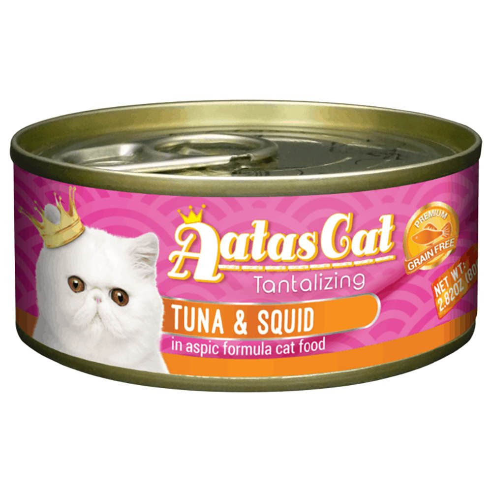 Aatas - Tuna & Squid In Aspic Formula Cat Food - 80G