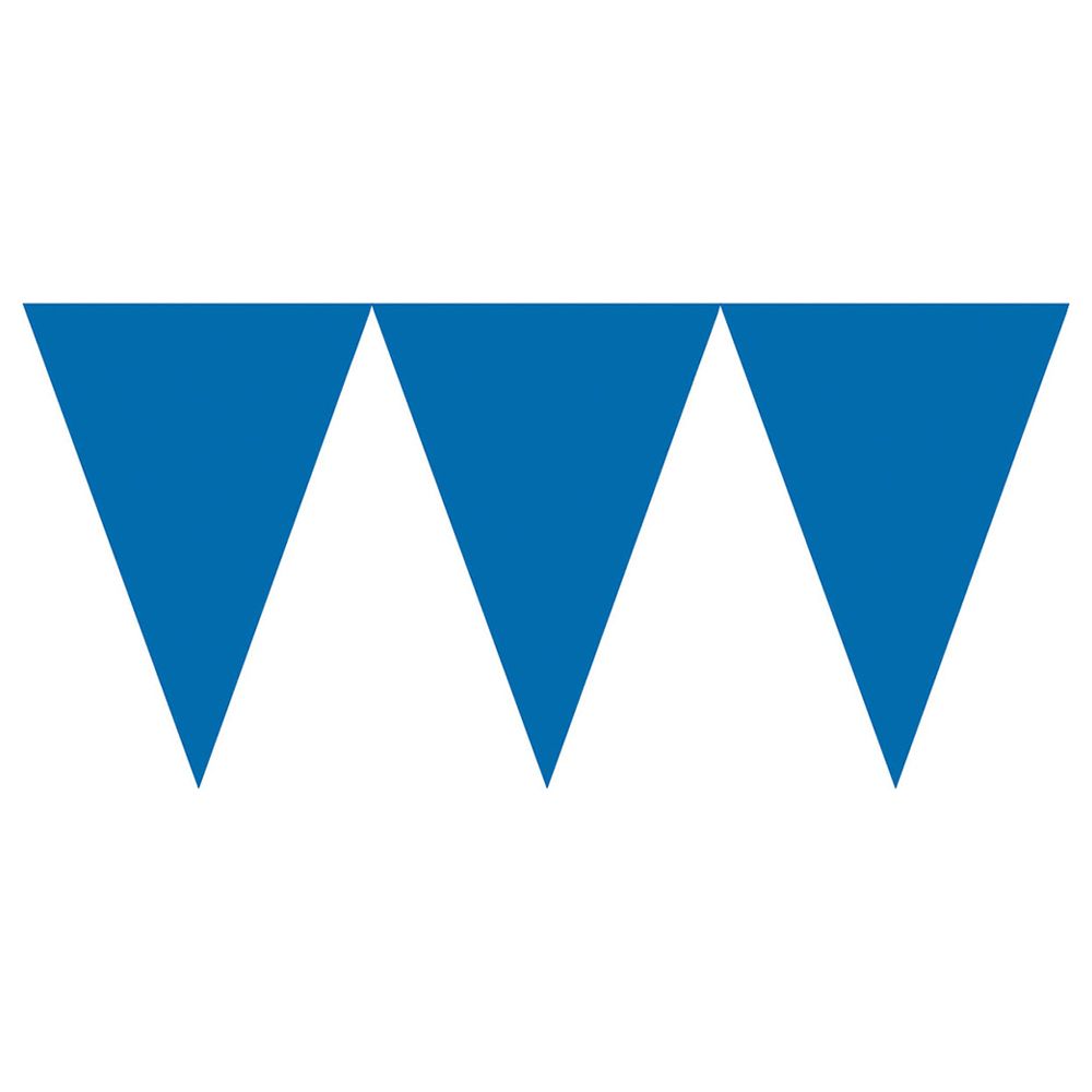 Amscan - Bright Royal Blue Pennant Banner