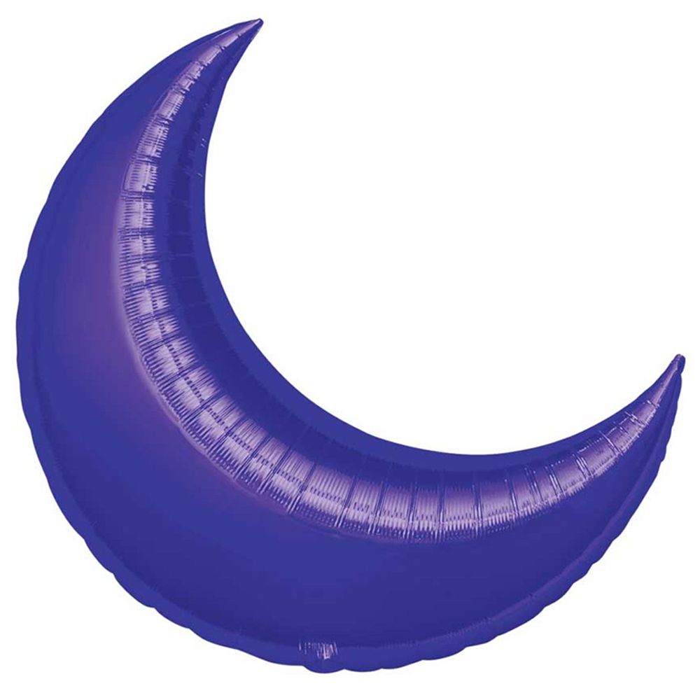 Anagram S40 Purple Crescent Super Shape Balloon 26in
